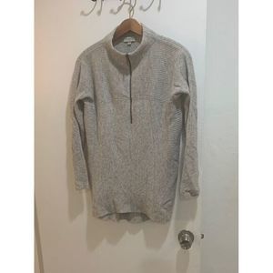 Retail $620 Kinross Cashmere Half Zip‎ 100% Cashmere Sweater Ribbed Pullover XS